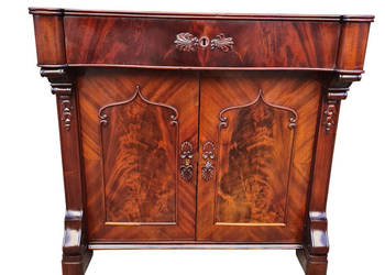 MAHONIOWA SZAFKA KONSOLA EKLEKTYCZNA