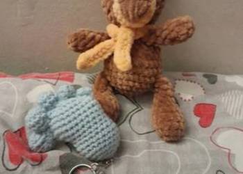 Miś I breloczek handmade