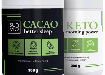 SunVio Cacao better sleep 300g + Keto morning power 300g