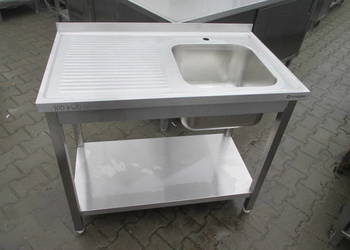 Zlew Gastronomiczny 1 Komorowy Z Półką 100/60/85
