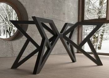 Metalowe nogi podstawa PAJĄK GWIAZDA NA WYMIAR loft mal.PROSZKOWO