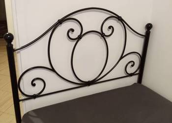 Łóżko metalowe czarne 100x200 cm oddam