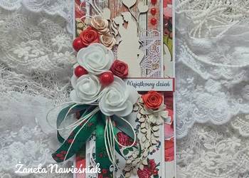 Kartka ślubna, hand made, folk, góralska, ślub