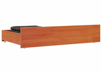 Szuflady pod łóżko 4 szt. woskowy brąz lite drewno sosnowe WM-847166
