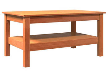 Stolik kawowy woskowy brąz 80x50x40 cm lite drewno sosnowe WM-844469