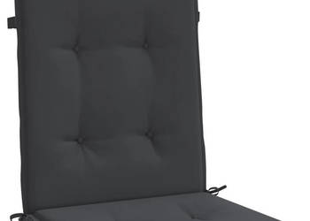 Poduszki na krzesła ogrodowe 4 szt. czarne 100x50x3 cm WM-47561