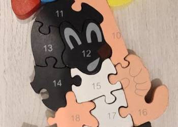 Puzzle drewniane Krecik