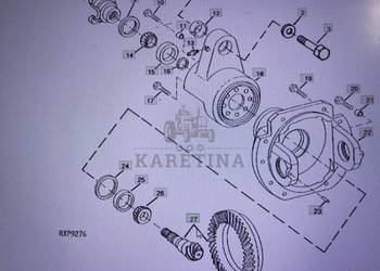 John Deere RE42611/przekładnia zębata stoźkowa/John Deere 4555/4755/4955