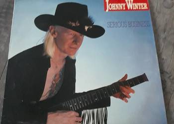 Archiwum blues rocka JOHNNY WINTER- Serious Business. 1986. Orginał Tonpres