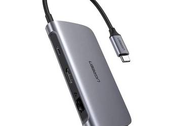 Adapter Ugreen 6w1 USB-C do HDMI 4K 3xUSB 3.0 USB-C RJ45