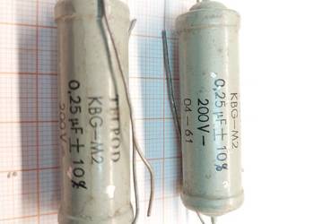 Kondensator Papierowy TELPOD KBG-M2 0,25uF 10% 200V 2szt. (A319)