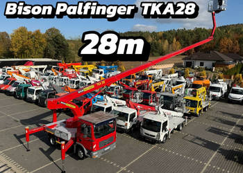 MAN TGL 8.180 Zwyżka Palfinger TKA 28 m w bok 20m podnośnik koszowy BISON …