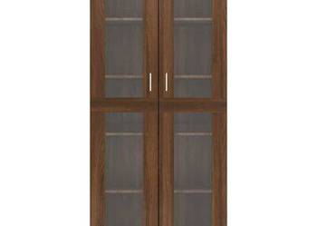 vidaXL Witryna, brązowy dąb 82,5x30,5x185,5 cm materiał drewnopo(sku815623)