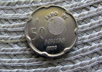 Hiszpania 50 Pesos 1990r - Juan Carlos I Burbon