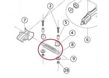 Sprężyna do amortyzacji wzdłużnej (pływającej) 0520155117