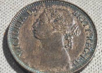 WIELKA BRYTANIA-FARTHING-1881 r-RZADKA