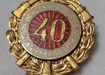 Odznaka za wysługę 40 lat, Zw. Ochotniczych Straży Pożarnych RP (Kolekcje,