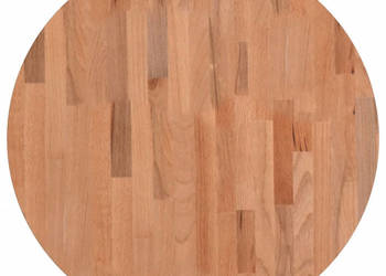Blat do stołu Ø60x4 cm okrągły lite drewno bukowe WM-355944
