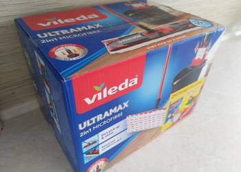 NOWY Mop płaski ULTRAMAX wiadro + kij + mop + łapa + GRATIS zmywaki Wysyłam