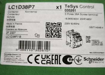 LC1D38P7 SCHNEIDER ELECTRIC -Stycznik 3-biegunowy
