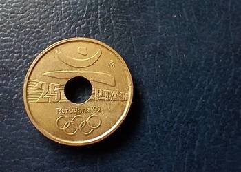 Stare monety 25 peset 1991 Barcelona
