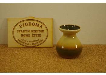Wazonik ceramiczny vintage – szkliwo gradientowe, Niemcy Zachodnie (West Ge