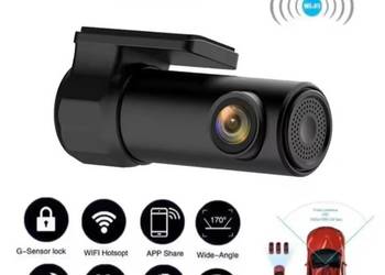 Kamera samochodowa Full HD z WiFi–kąt170°,tryb nocny,aplikacja mobilna