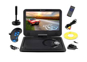 PRZENOŚNE DVD EKRAN 10" C TUNER TV DVBT2 USB GRY TELEWIZOR d AUTA n PREZENT