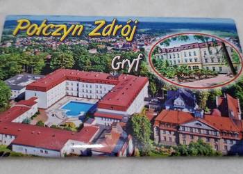 Magnes na lodówkę, Połczyn Zdrój, Gryf, 9x5,5cm (Kolekcje, magnesy)