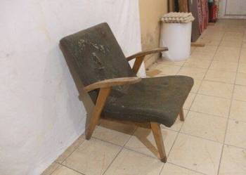 Stary fotel PRL vintage pro. Puchała lata 70