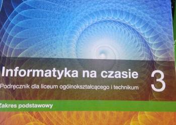 Informatyka na czasie Nowa Era używane ppdręczniki szkolne