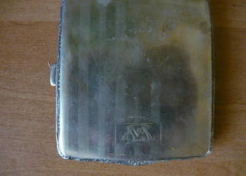 Papierośnica posrebrzana