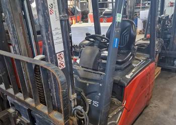 Linde E15 2011r  8600Mth Triplex + Pozycjoner wózek widłowy