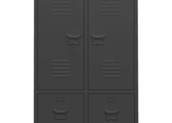 vidaXL Szafa w stylu industrialnym, antracytowa, 67x35x107 cm,(SKU:339612)