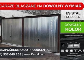 Garaż Blaszany Ocynkowany 2-stanowiskowy Garaże Blaszane – ESSTAL -