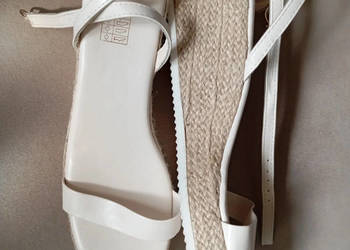 Sandałki Sandały Damskie Espadryle Nowe 37 Lekkie Beżowe