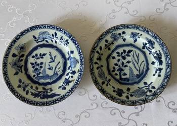 Unikatowe Porcelanowe Talerze Antyczne CESARZ KANGXI DYNASTIA QING XVII w.