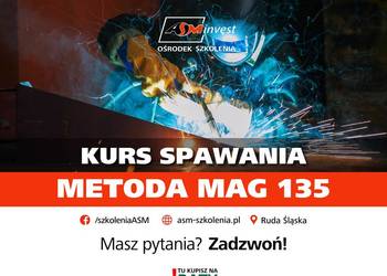 Kursy Szkolenia spawanie stal czarna nierdzewna MAG 135