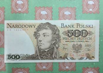 500 złotych 1982 Tadeusz Kościuszko stan AU