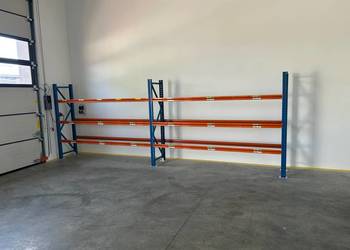 Regał magazynowy półkowy H200cm x 60cm trawers 190cm długość 410cm