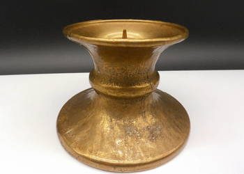 Świecznik Mosiężny masywny stary