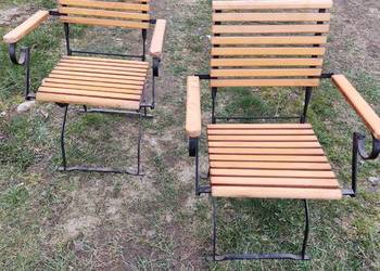 krzesla ogrodowe metal drewno