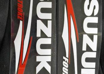 Napisy (naklejki) SUZUKI na silnik zaburtowy