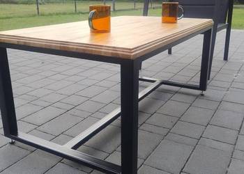 Stolik kawowy Premium ława buk loft industrial 100x60x40 Transport