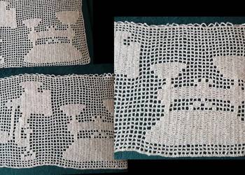 Ozdoba szydełkowa do kuchni + świecznik