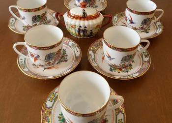 Porcelana chińska – zestaw do herbaty/kawy dla 6 osób
