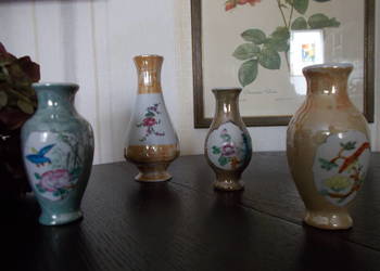 & Porcelanowe Wazoniki & PRL & Vintage &