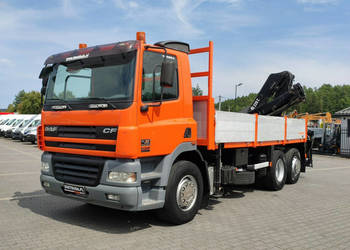 DAF CF 85.380 6x2 Oś Skrętna Skrzynia HDS HIAB 220C + Pilot Super Stan Tec…