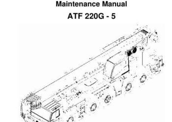 Tadano Faun ATF 220G żuraw instrukcja serwisowa, obsługi PL