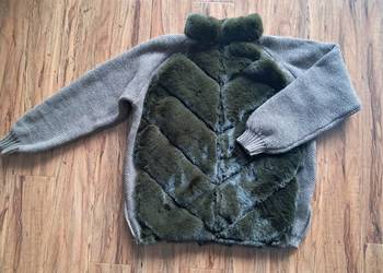 nowy ciepły sweter/kurtka rozmiar z metki M ale to raczej L